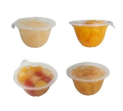 Delicious 4oz canned fruit cup canned peach in cup