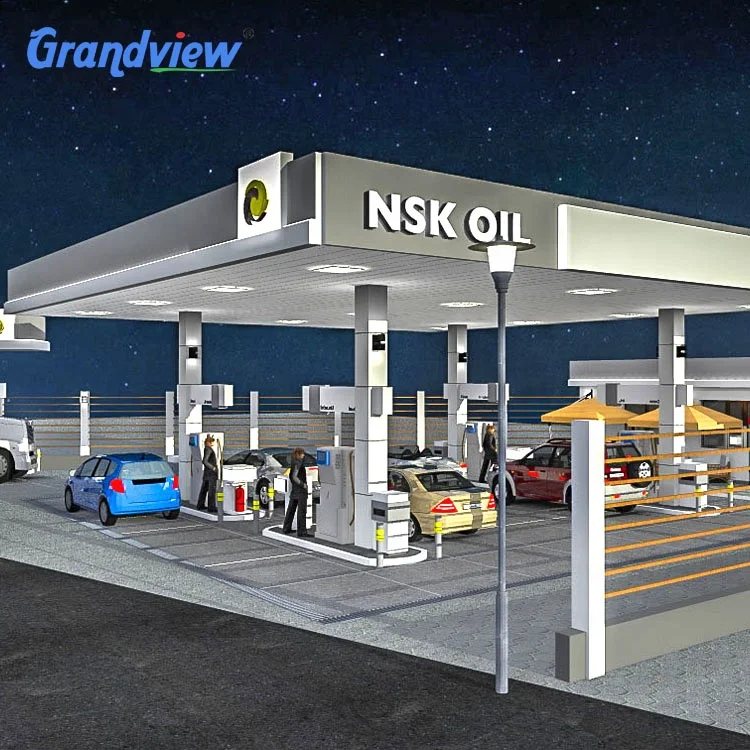 Customize Led Outdoor Petrol Station Sign Illuminated Fascia Petrol Station Logo Design