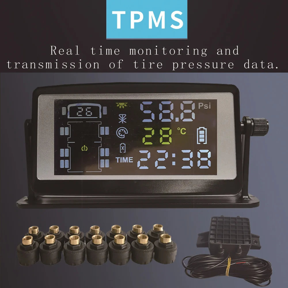 Big Vehicle TPMS for Truck Trailer and Bus Tire Pressure Monitor Monitoring System Tyredog TPMS