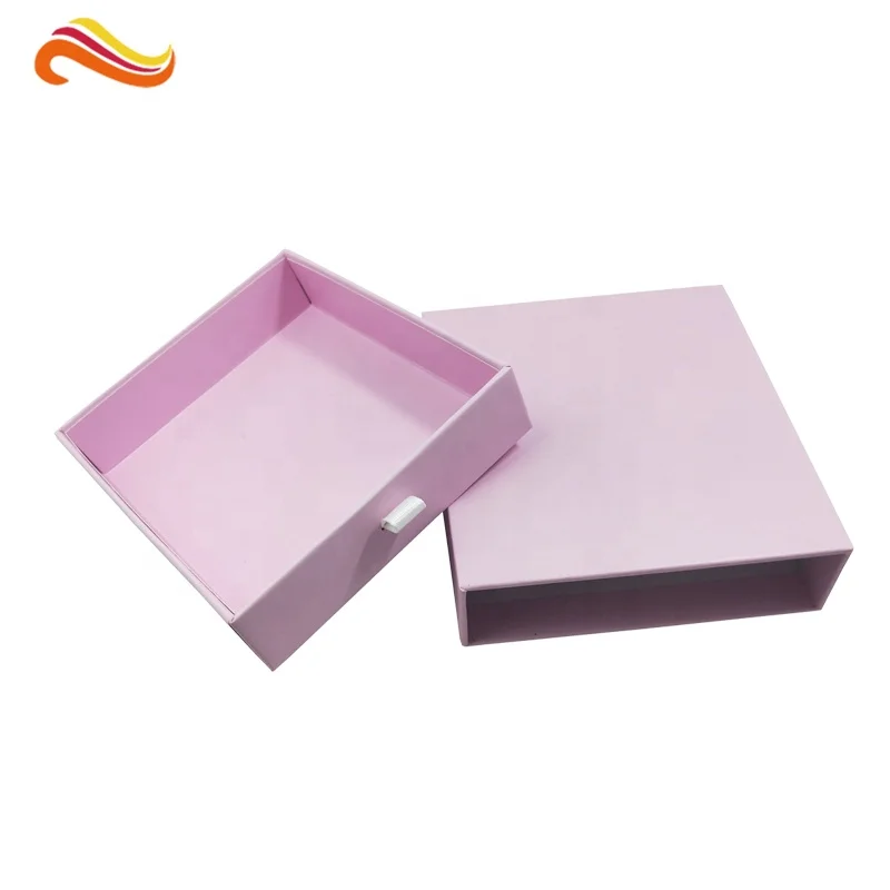 Wholesale Pink Small Paper Empty Custom Drawer Perfume Box Gift Storage Box With Drawer