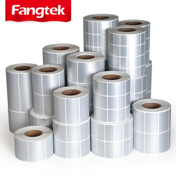 Custom Matt PET Label Film 100mmx150mm Self Adhesive Paper Polyester PET Silver Label 4x6 Custom Adhesive PET Stickers