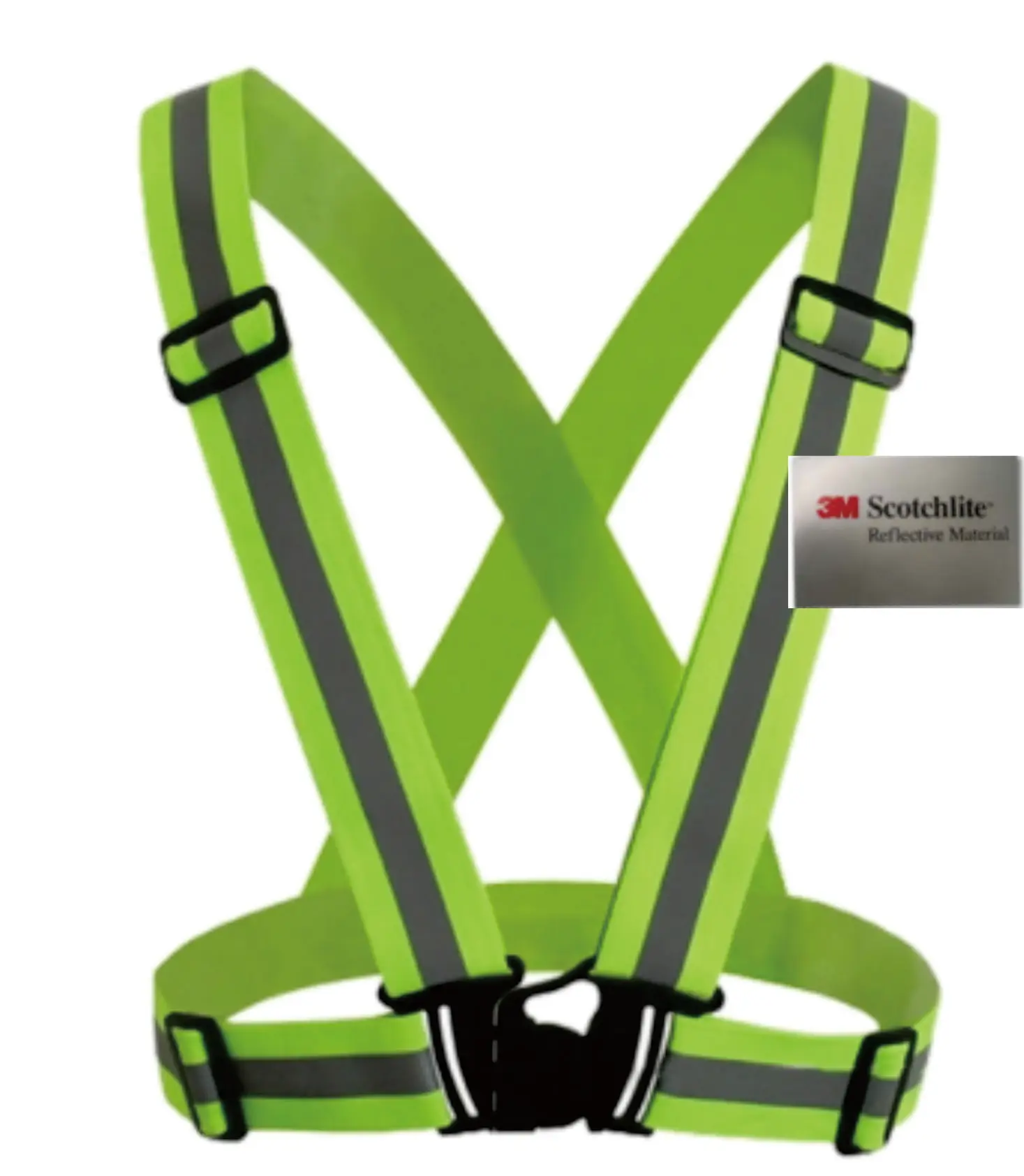 Adjustable safety harness security cycling vest reflective  running vest 3M Scotchlite belt