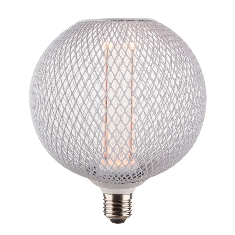 Vintage  E27 4w 110v 230v Antique Bulb Metal Cage Led Filament Bulb Light Edison Light Bulb Grille Decoration