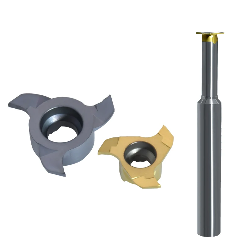 Inner hole trapezoidal groove cutter Inner groove end mill Cyclone milling cutter T-type milling cutter