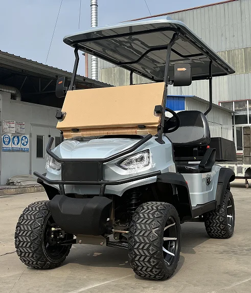 sharefer 4 seats off road electric golf cart 4-wheel lifted golf kart 4 passengers golf car 2+2 seater ATV