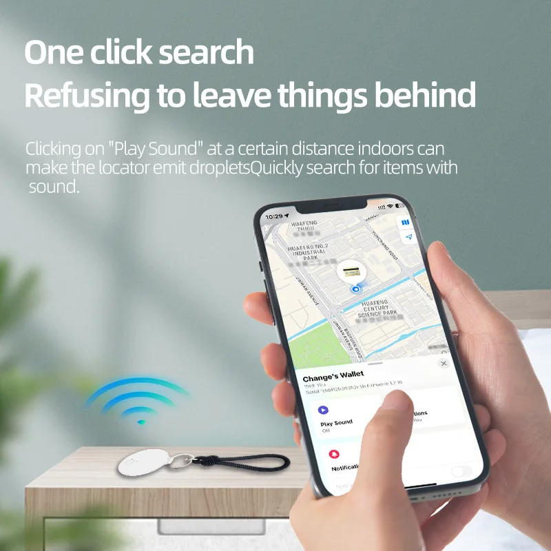 Customized Logo Vehicle Child Pets Smart Gps Tracker 4g Airtag Bluetooth-compatible Wireless  Anti-lost Mini Tracker  For