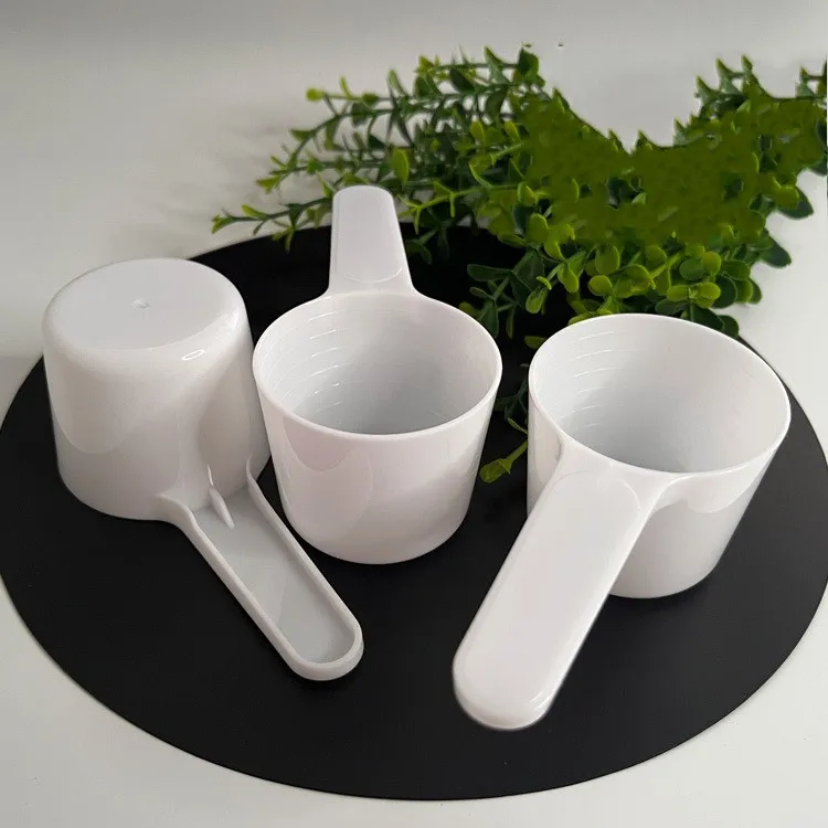 40g 80cc 80ml Long handle white Supplements SCOOPS Whey Protein Powder Plastic Large Measuring spoon with scale line