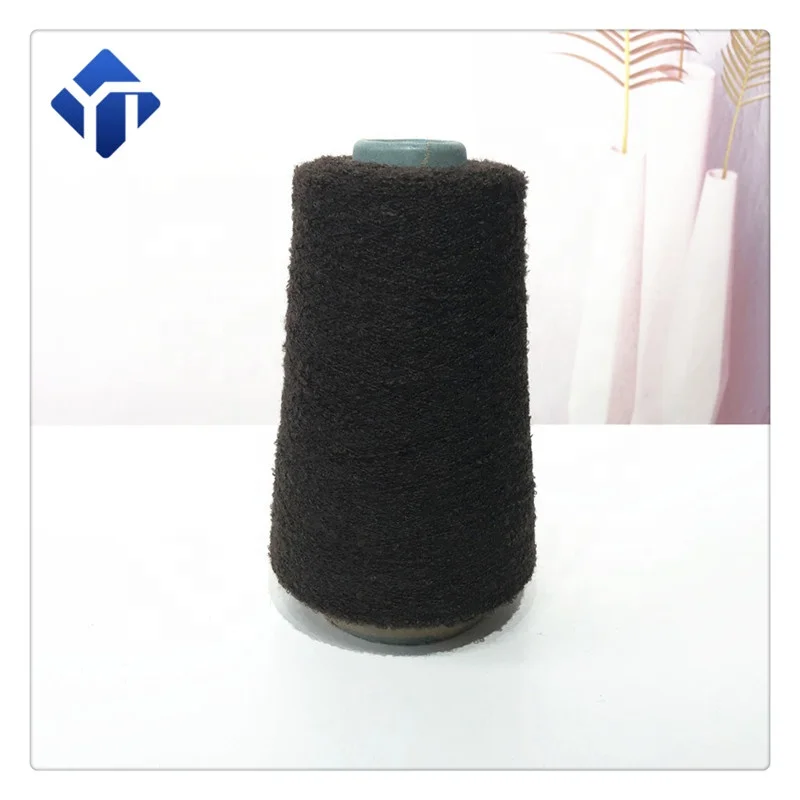 
Factory multicolor polyester mohair boucle woolen yarn for knitting 