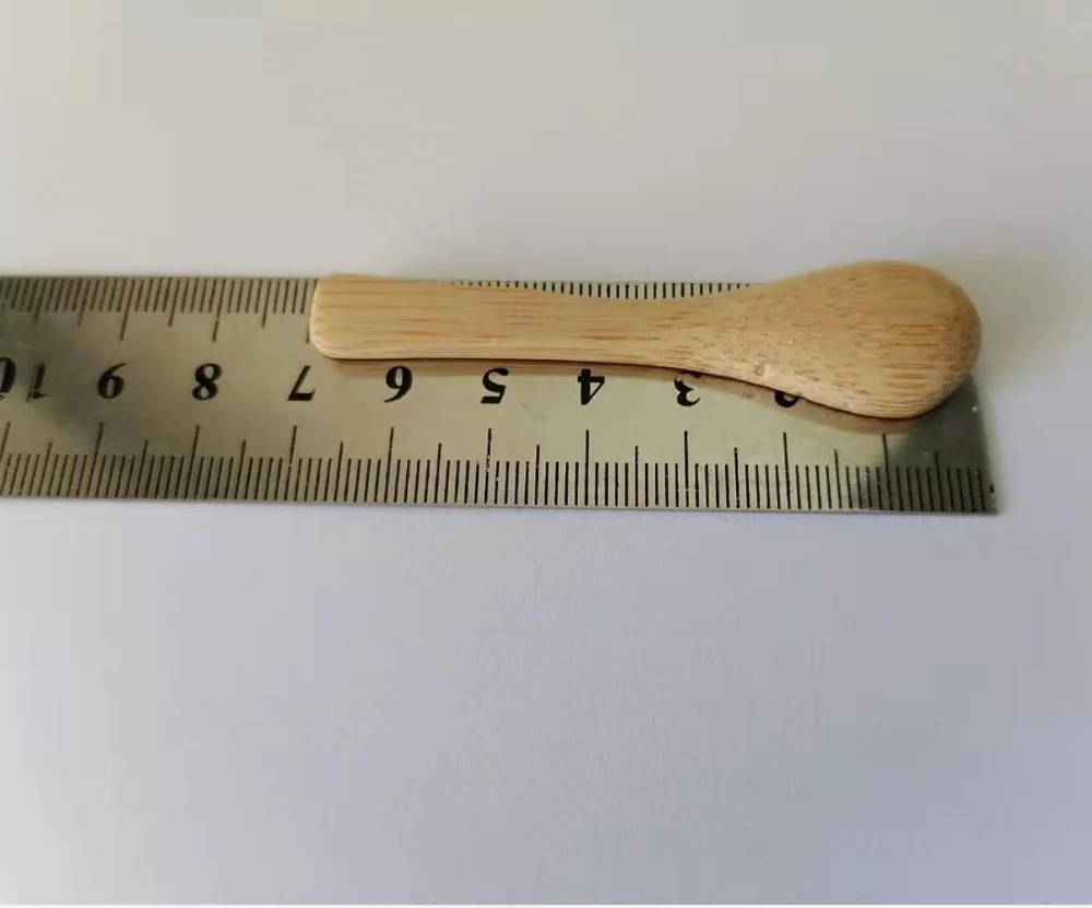 7 cm Mini Bamboo Ice-cream Facial Mask Spoon