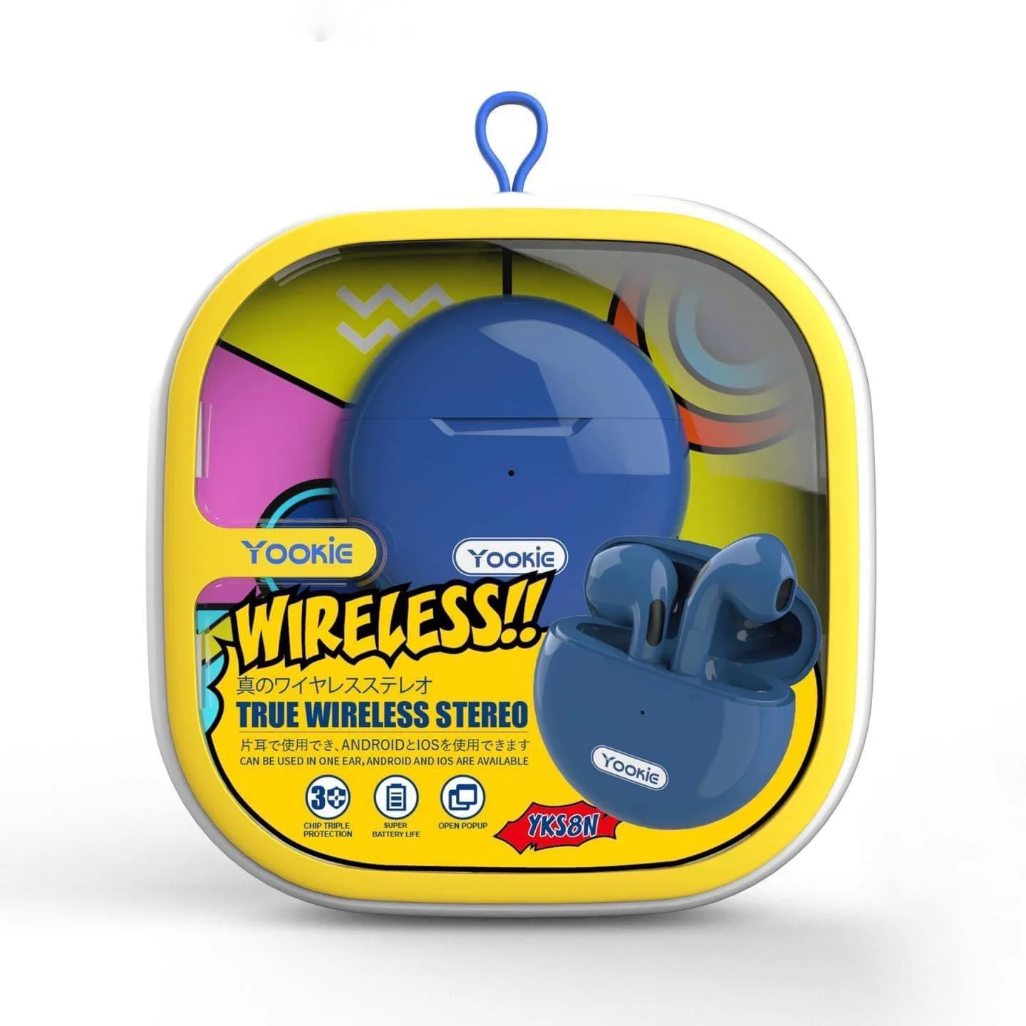 Yookie BT5.0 Touch Control TWS earbuds waterproof earphone for sport/office/home/travel/game