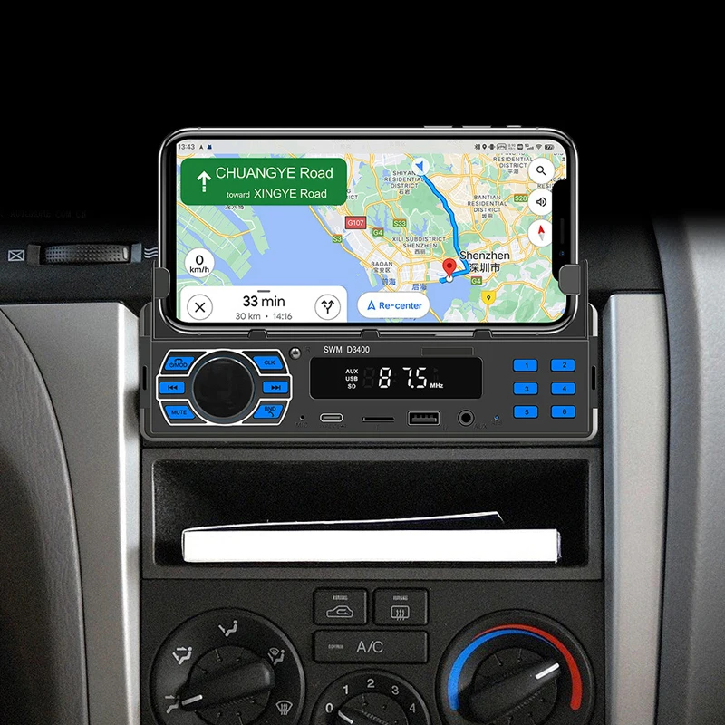 Hot Sale Car MP3 Player Stereo Autoradio Car Radio BT 12V In-dash 1 Din FM Aux In Receiver SD USB MP3 MMC WMA Multimedia Player