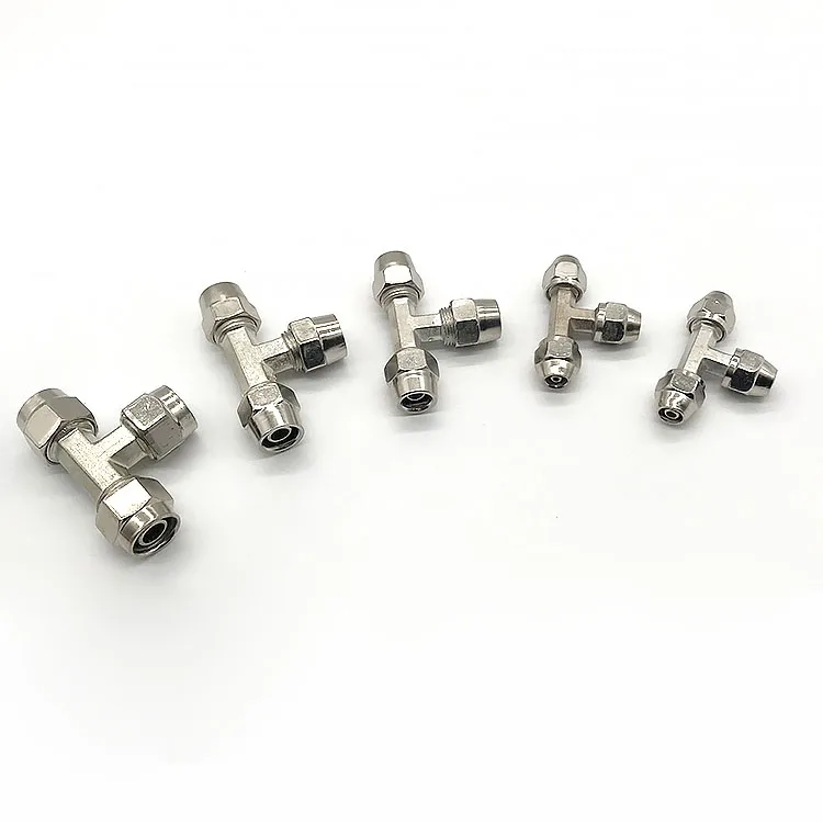 Пневматический трахеальный быстроразъемный соединитель, медный Тройник, автомобильный быстроразъемный тормоз