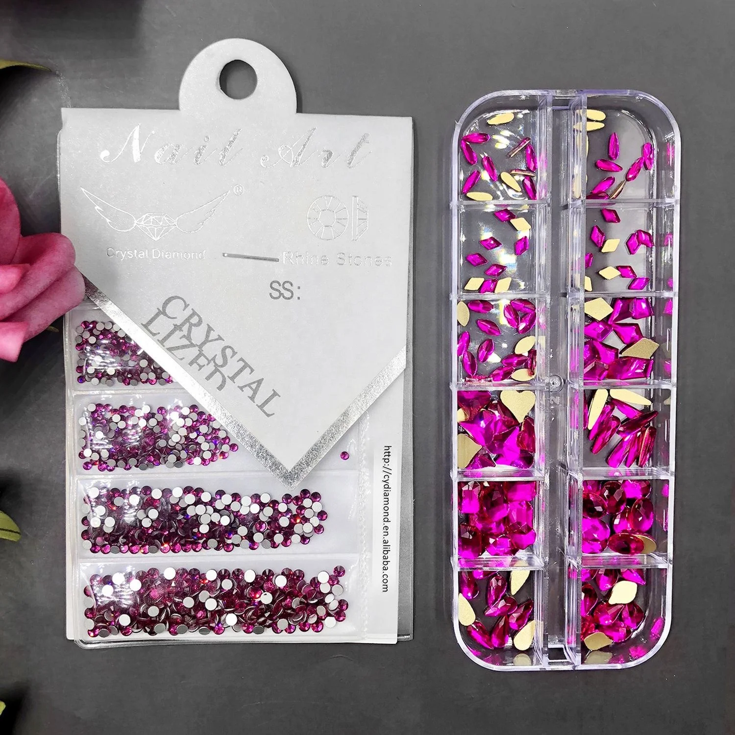 High Quality Rhinestone Appliques Bodice Crystal Ab Glass Flatback K9 Nail Craft Rhinestones Bling Non Hotfix Rhinestone 2set