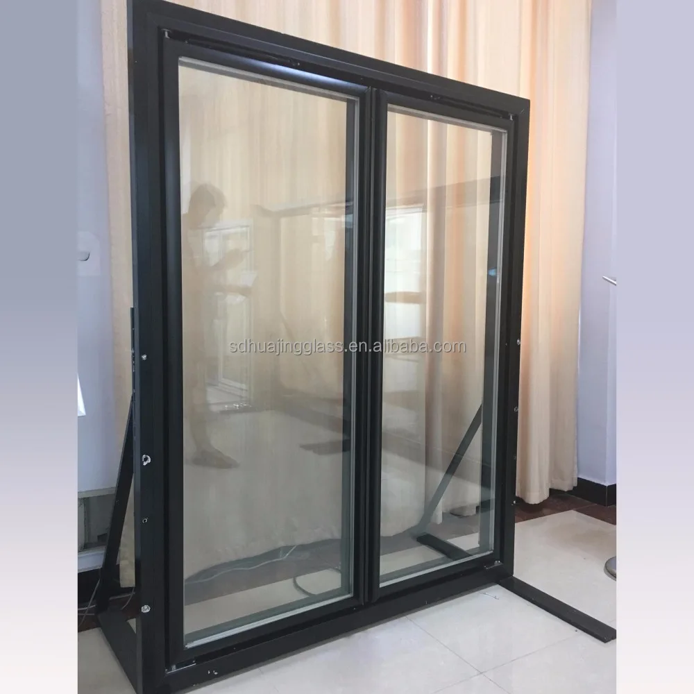 Walk In Cooler Glass Door/Cold Room Glass Door With Shelves