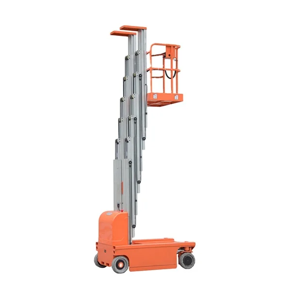 Aluminium working lift table self- propelled vertical lift platform manlift