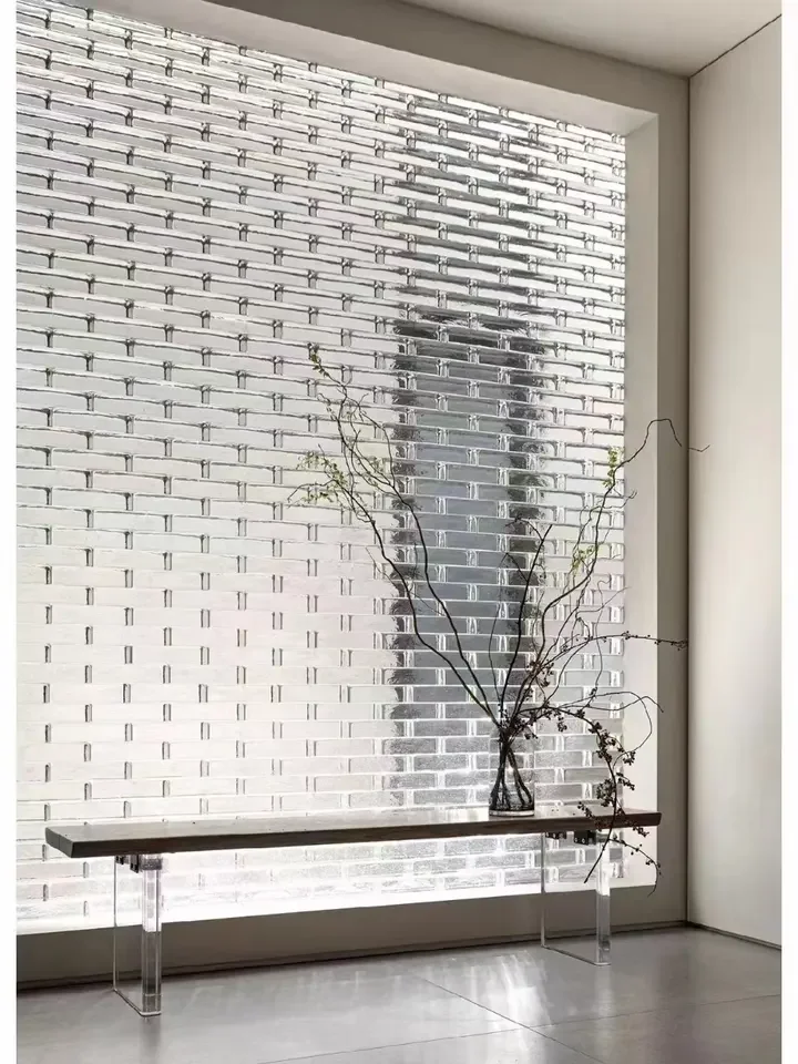 Solid Crystal Glass Brick Prices Decorative Transparent Glass Brick Walls