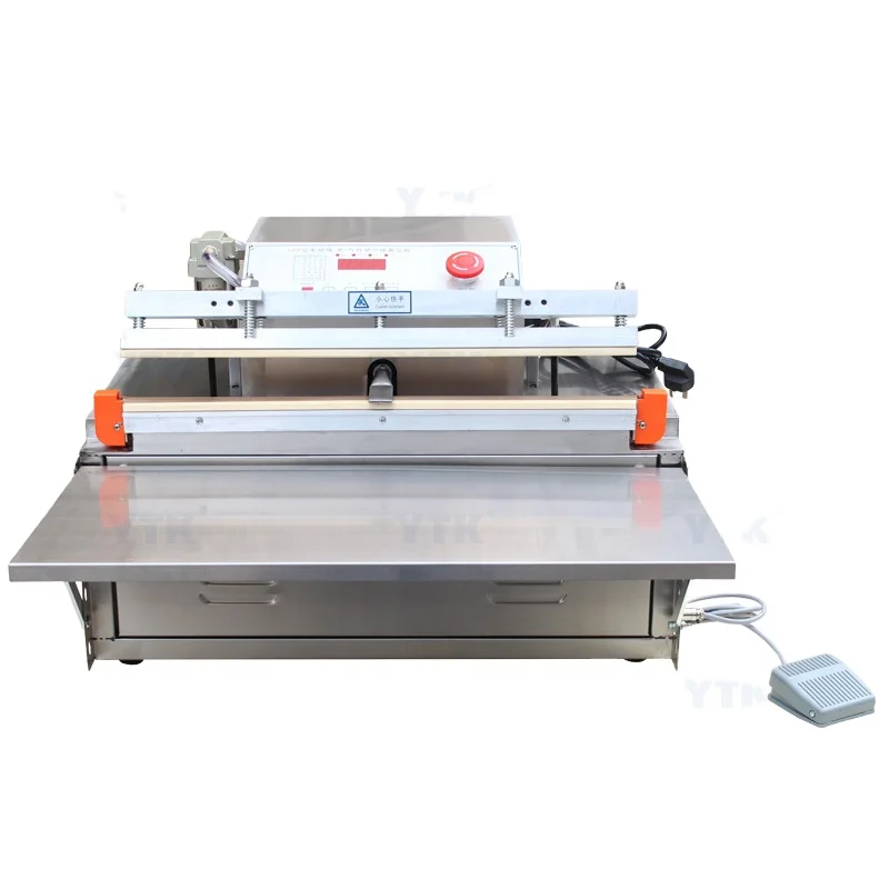 YTK Automatic Seafood Fresh Food Vacuum Sealer Snack Cashew Nut Fruit Fish Sausage External Vacuum Sealing Packing Machine
