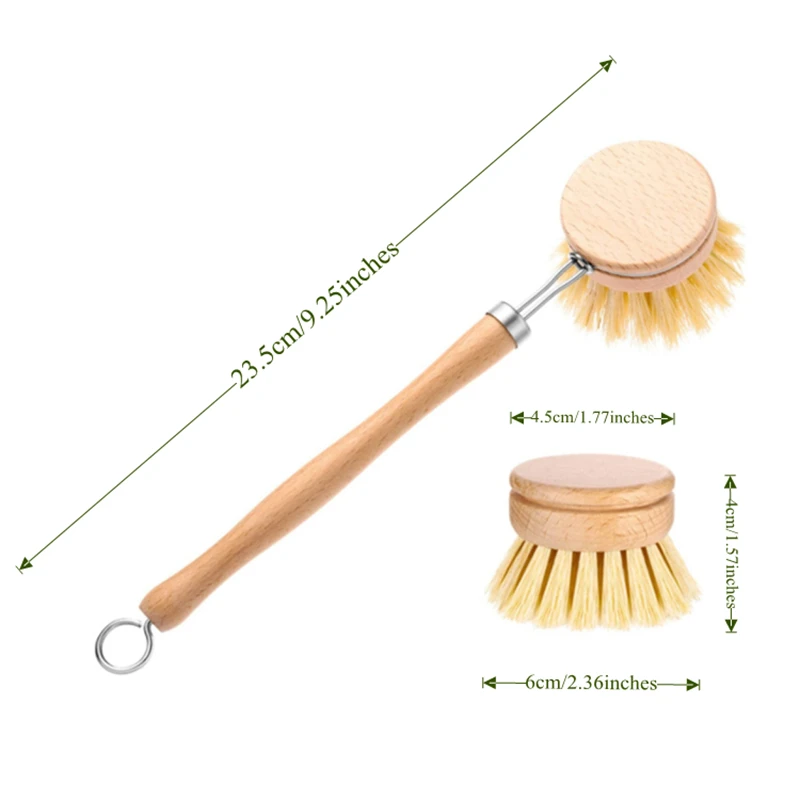 2022 Customization Cylindric Eco Friendly Stainless Steel Sisal Hog Bristle Long Straw Cleaning Brush