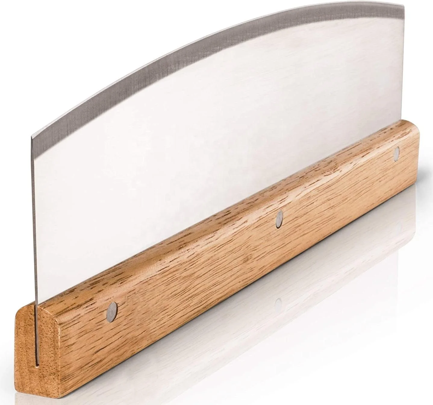 Pizza Cutter Rocker With Wooden Handle