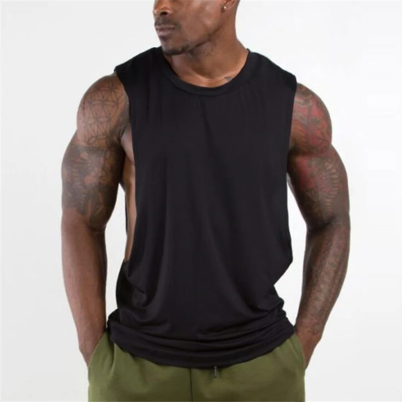 Hooded Tank Tops Hoodie Sleeveless Tops Male Bodybuilding Workout Tank Top Muscle