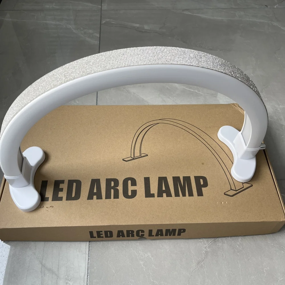 New Arc Eyelash/Nail LED Light Half Moon Lamp For Nails /Eyelash Beauty Salon Table Half Moon Eyelash Light Beauty Equipment