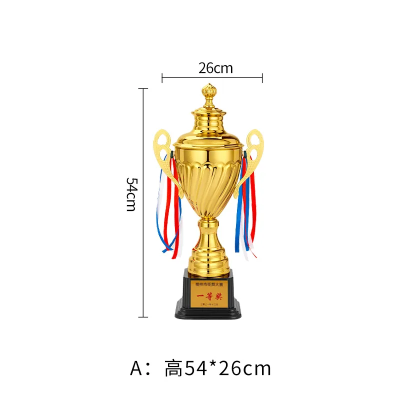 Custom Trophy Cup Factory Price Custom Sports Game Event Metal Award Wholesale 3D Gold Silver Football Trophies and Medals Cups