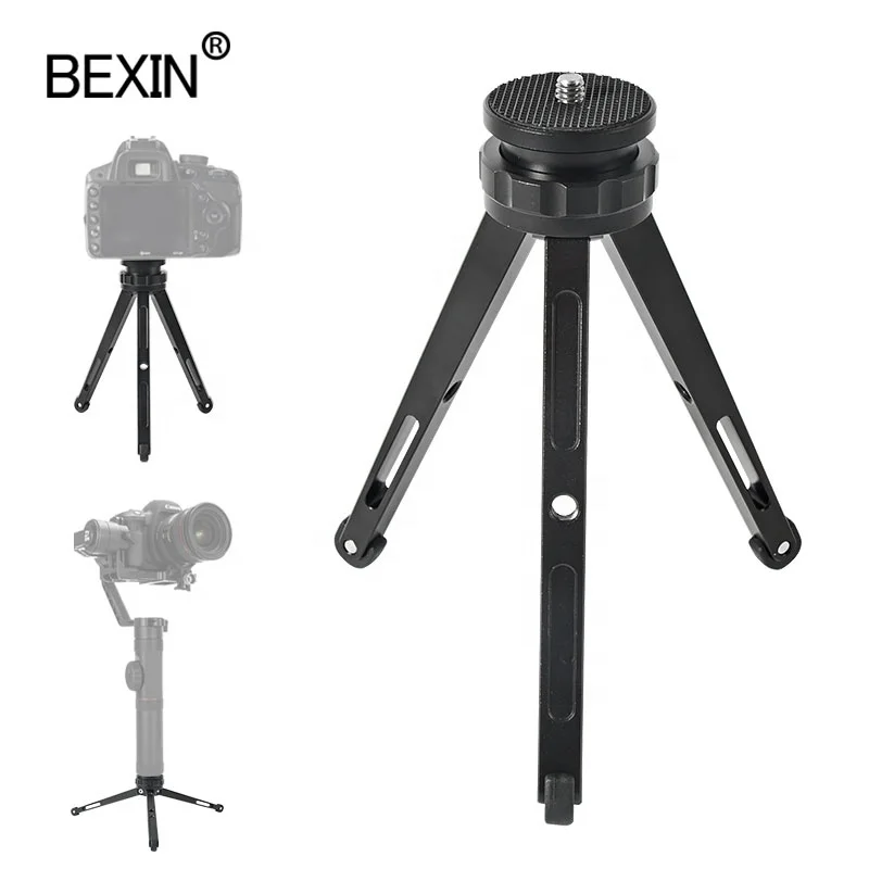 BEXIN Aluminium Alloy tube 3-legs Portable Mini Tabletop Tripod holder Digital camera cell phone tripod stand for monopod camera