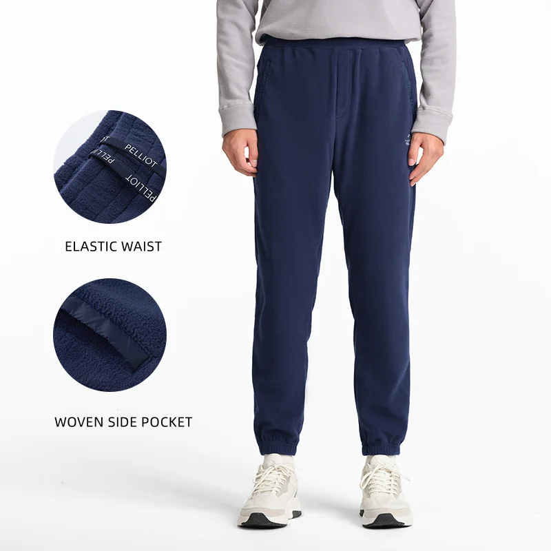 Штаны для пеших прогулок полярные флисовые прямые спортивные ветрозащитные быстросохнущие легкие трикотажные S-3XL 159