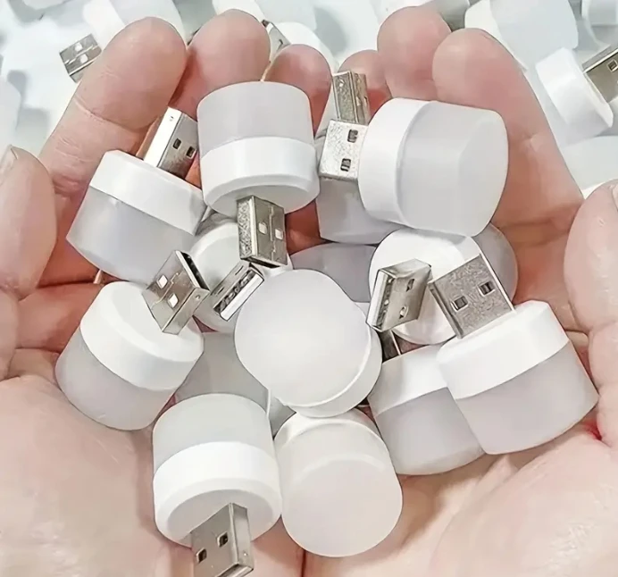 Mini Bulb Shape LED Light USB Night Light Power Bank Portable Mini Home USB Light for Laptop