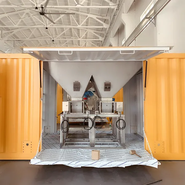 ВЗВЕШИВАНИЕ 500 пакетов/ч и 50 кг мобильных контейнеров, упаковочная машина