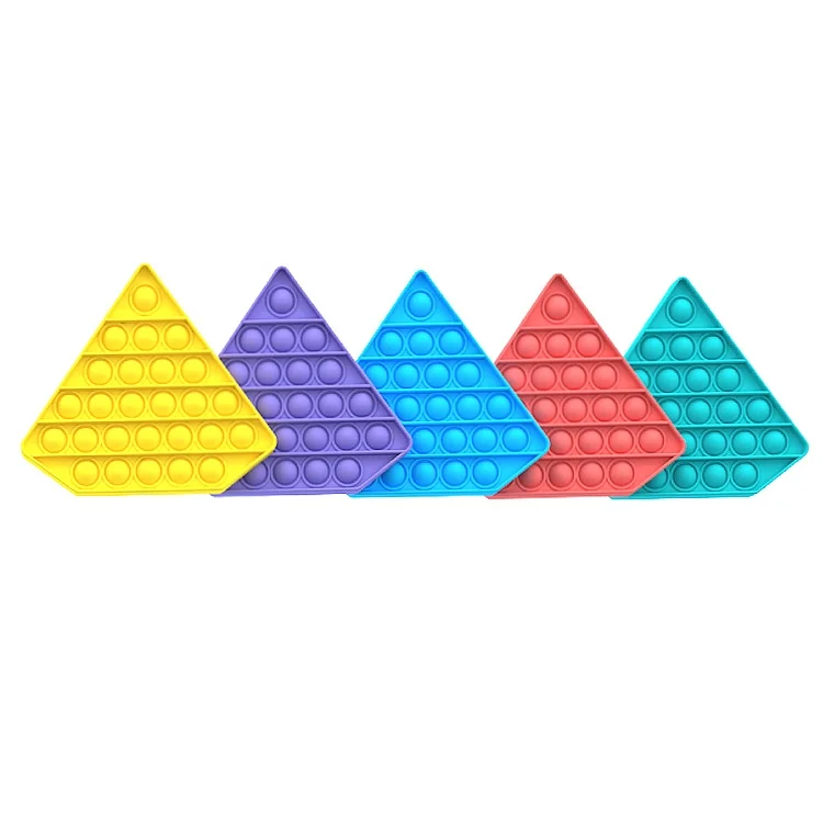 
Stress Reliever Extrusion Bubble Game Educational Playing Board Pure Compression push silicone sensory fidget toy 