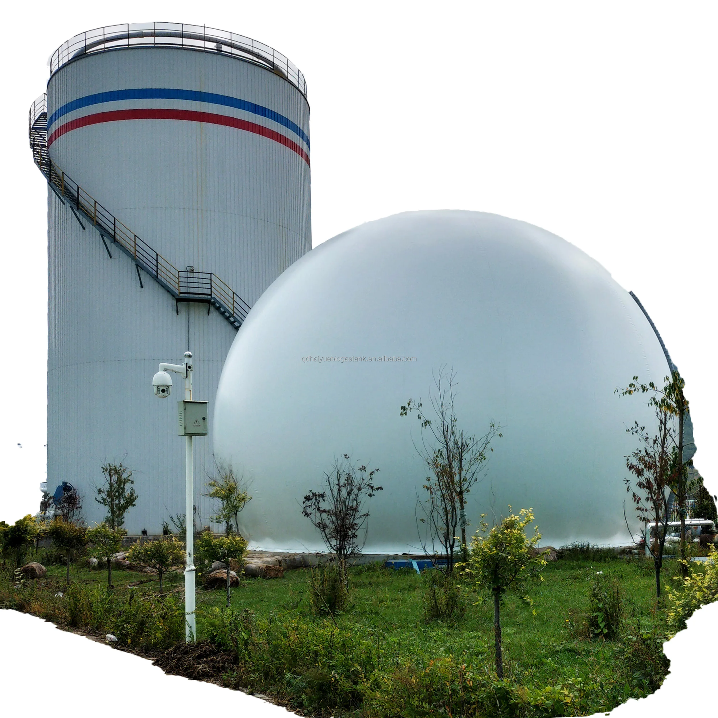 High quality double membrane biogas gas holder treatment plant plastic biogas septic tank household biogas septic tank