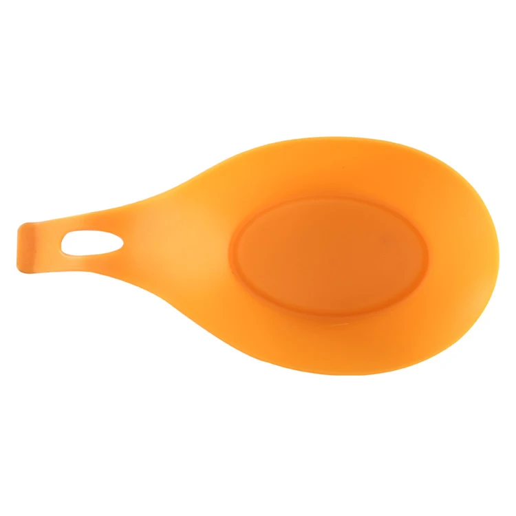 Small cute table helper BPA free wholesale custom silicone spoon holder,Heat resistant silicone spoon stand,Sponge tray rest