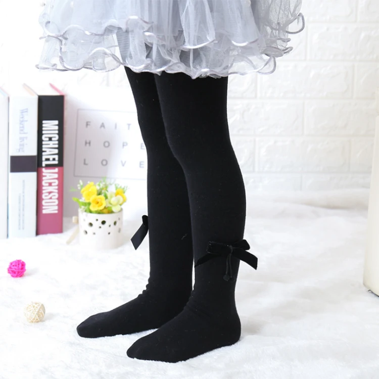 New Cheap Long Socks For Baby Girl Stockings Children Pantyhose With Bows Baby Tights And Socks