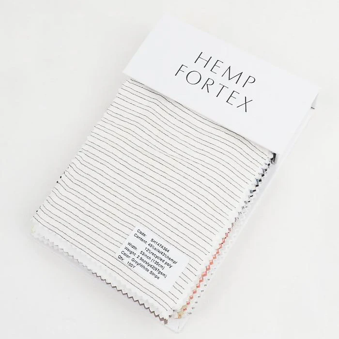 Silk Hemp Organic Cotton Fabric Stock es Ready To Ship no MOQ(Woven book)