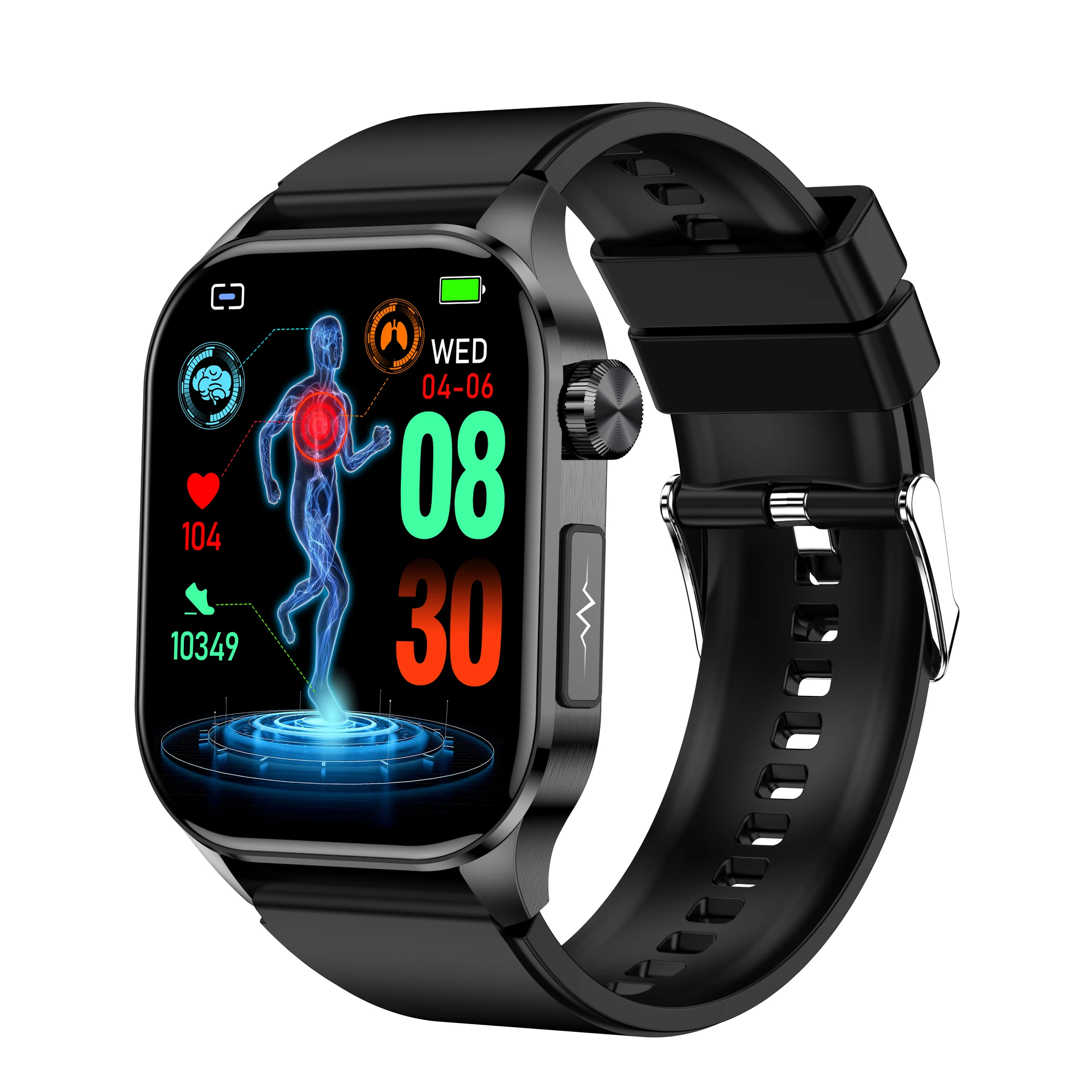 2024 New Product AMOLED Screen Blood Glucose Medical Smart Watch V580 Heart Rate Monitoring Reloj Wristwatches