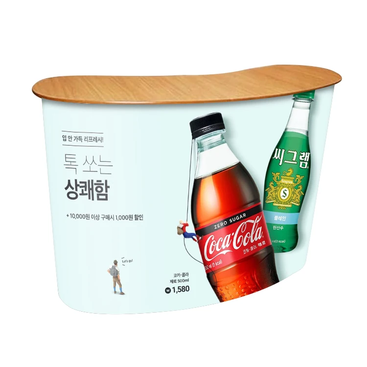 Высокое качество поощрения портативный изготовленным на заказ логосом стол раскладной всплывающий торговой выставки счетчик