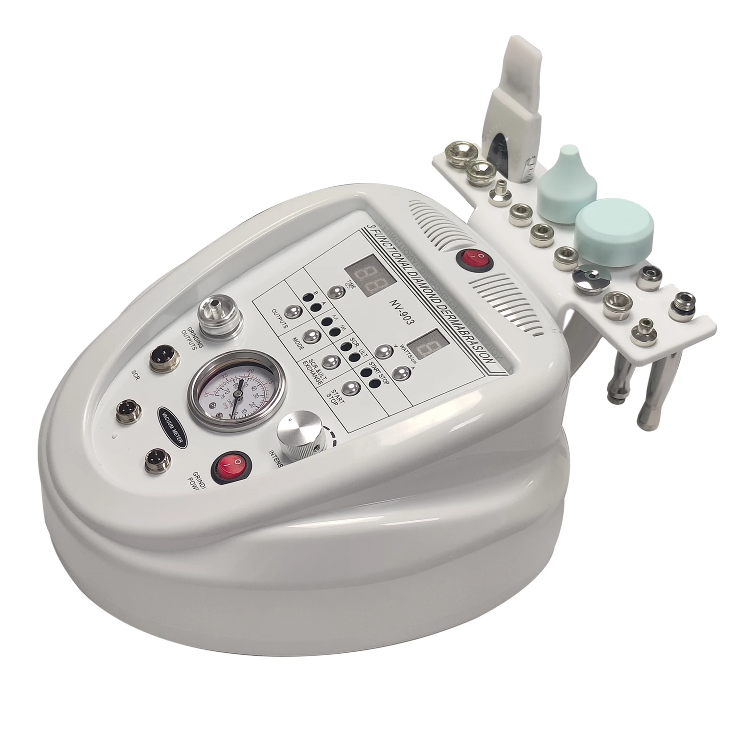 3 in 1 multi function beauty salon equipment facial machine with dermabrasion/skin scrubber/ultrasonic