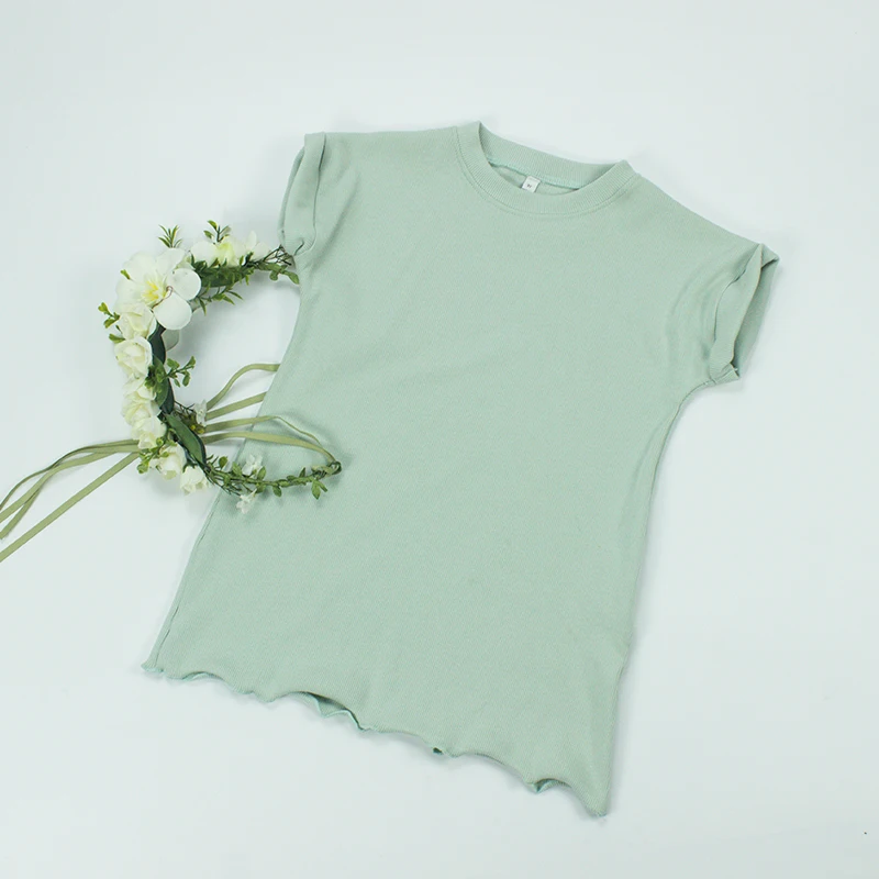 
Wholesale hot sale autumn short sleeve kids shirt baby girls 0-6 years clothing tops 