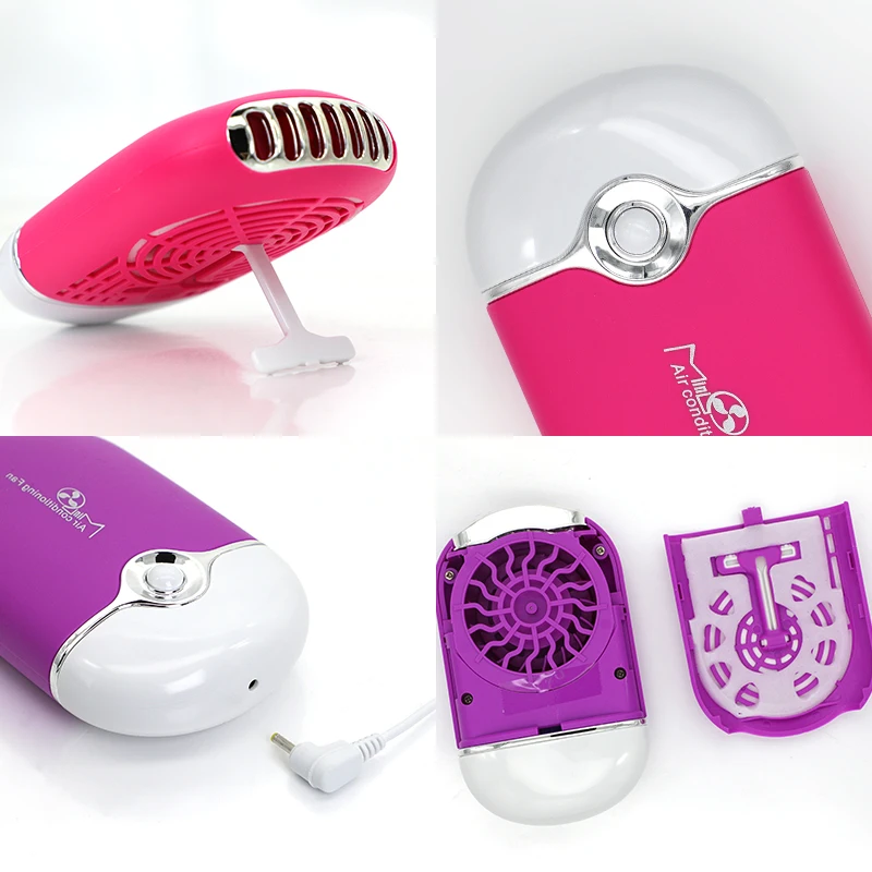 Held Color Polish Hair Dry Travel Desktop Fan Rechargeable MINI Air Dryer Handheld Bladeless Glue Eyelash Portable USB Extension