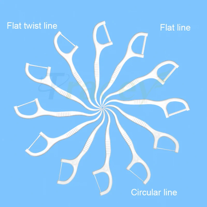 Wholesale Bamboo Charcoal Dental Flosser Toothbrush Biodegradable Tooth Pick Bulk Eco-friendly Dental Floss Picks