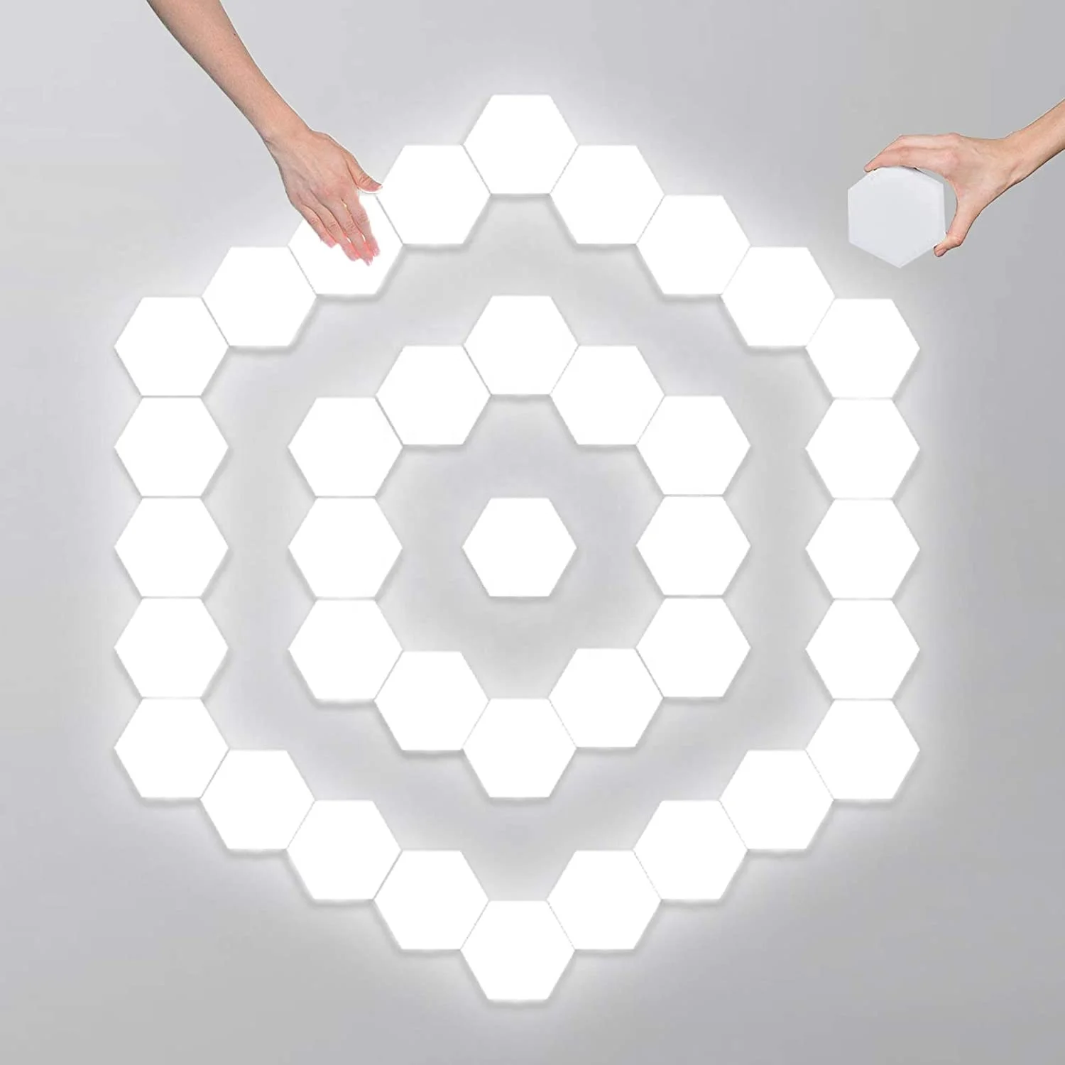 DIY Modular Touch Lamp Quantum Night Light Honeycomb Smart Touch Sensor Light Magnetic Splicing Wall Lamp