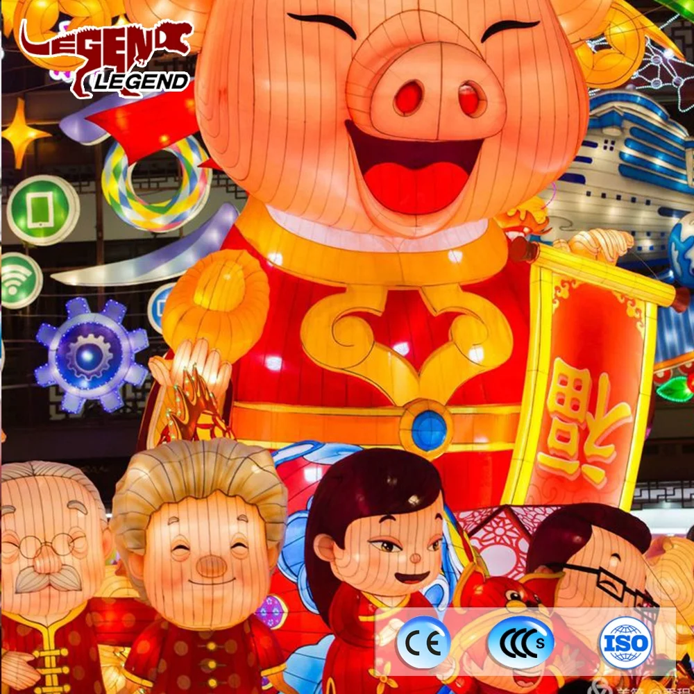 Hanging outdoor garden silk vietnam lantern for decoration