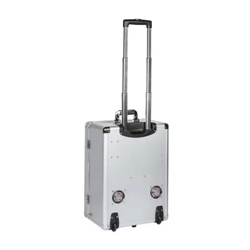 Suitcase design portable dental unit for student with build in air compressor 6L tank full set mobile dental treatment unit