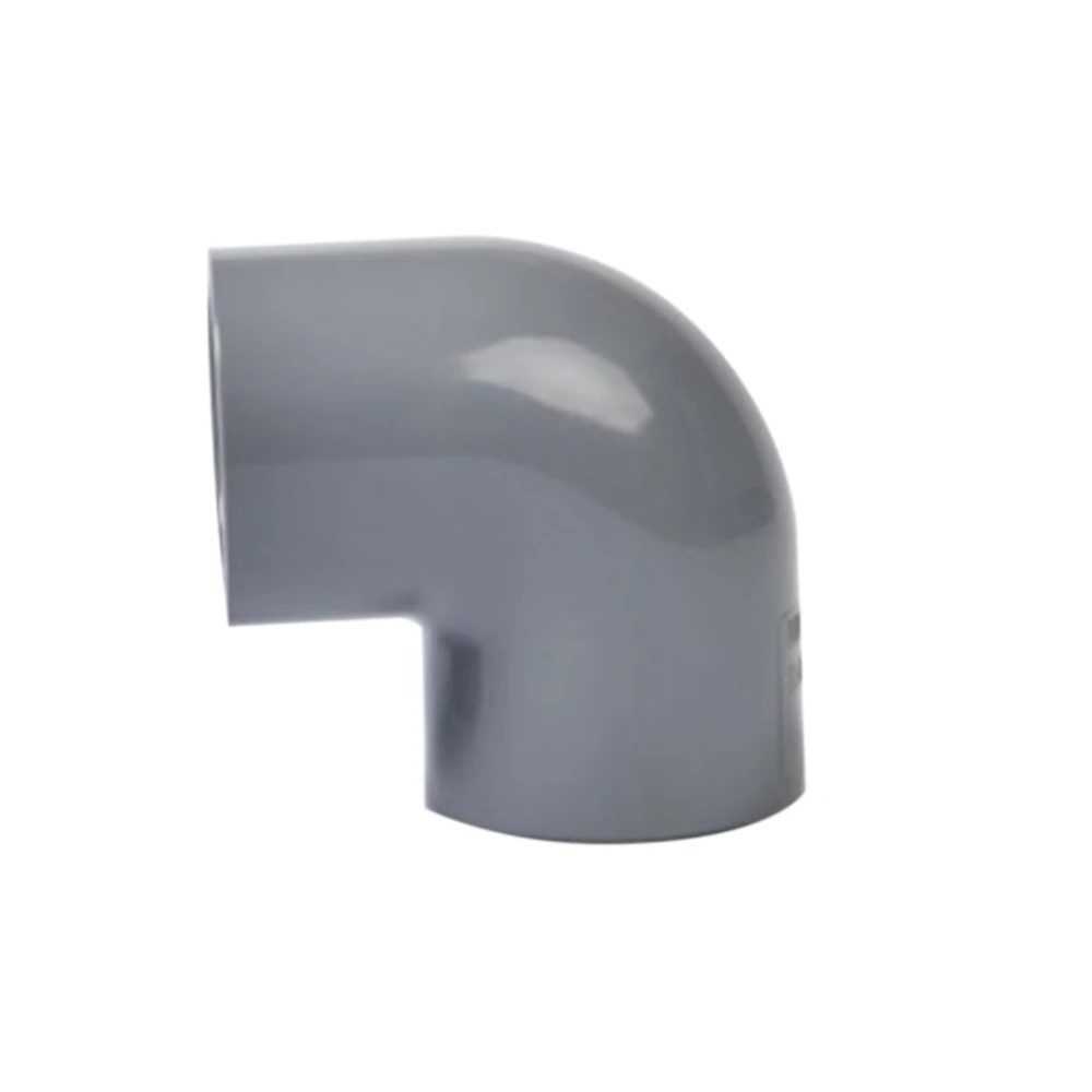 Standard 90 Degree 45 Degree UPVC Elbow Pipe Fitting 1/2' 3/4' 1' Dark Grey PVC Elbow For Industry Water Supply