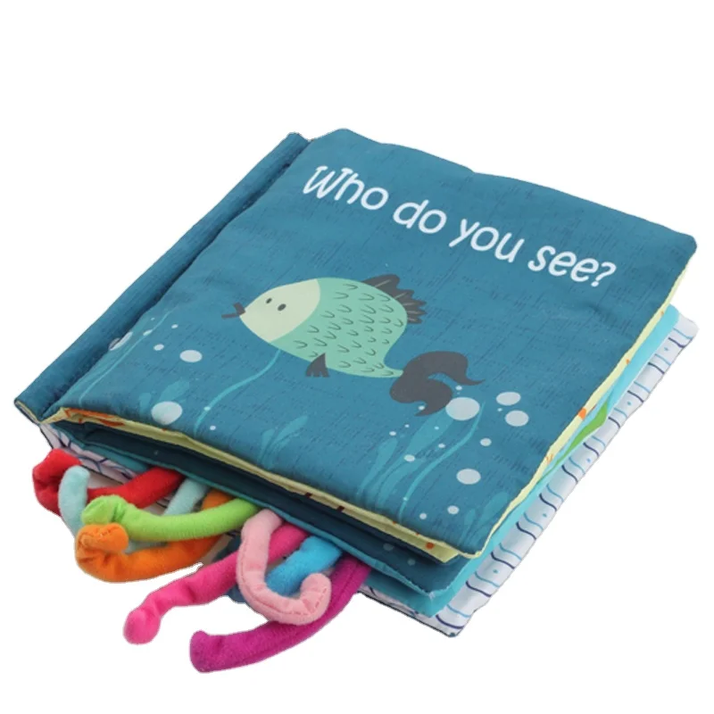 Cloth Book Baby Teething Toy Soft Animal Cloth Book Baby Education Toys