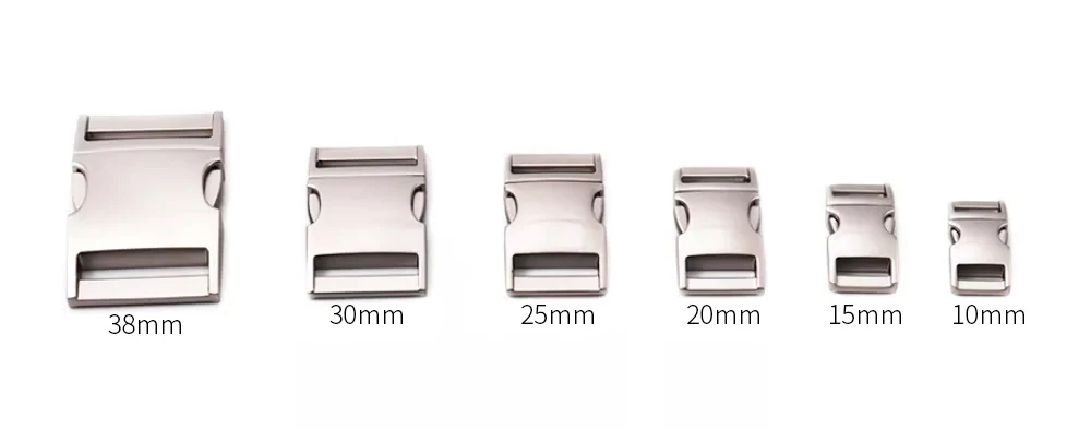 Custom Metal Snap Hook Pet Adjustable Buckle Dog Collar Snap Hook D Ring Side Release Buckle