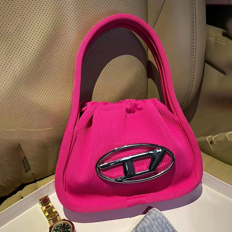 New Fashion KnitTed Candy Tote Bag for Women Fashion Mini Hand Bag