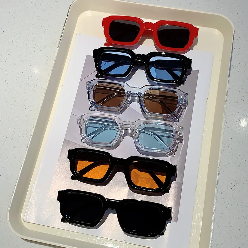 2024 Luxury Branded Men sunglasses low price unisex uv400 square thick black frame men Reading classical sunglasses gafas de sol
