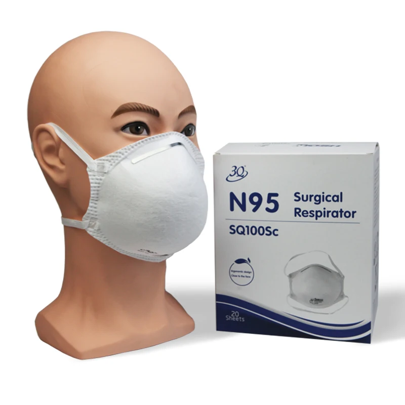 3Q brand head loop Niosh cup shape 100sc wholesale low price  factory medical adult non woven face dust n95 mask